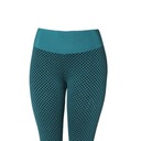 Dámske legíny s vysokým pásom Push Up textúrované jogové nohavice Gym Sport Green S Veľkosť menšie ako XS