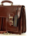 Pánska aktovka vintage kožená taška Dominujúci vzor bez vzoru