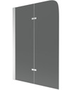 MEXEN 2-створчатая ширма для ванны 80x140 СЕРАЯ