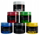 Zestaw 6 farb do malowania ciemnych tkanin bawełny zestaw 6 kolorów 6x50ml