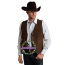 2022 Мужской замшевый кожаный жилет с v-образным вырезом, одинарный B