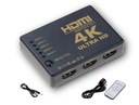 Переключатель HDMI 3D 4K Ultra HD 5-вход 25м + пульт ДУ
