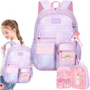 ШКОЛЬНЫЙ РЮКЗАК, МНОГОКОМПЛЕКТНЫЙ ШКОЛЬНЫЙ РЮКЗАК ДЛЯ ДЕВОЧЕК, 1-3 КЛАСС, РАДУГА