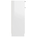 vidaXL Kúpeľňová skrinka, biela s vysokým leskom, 32x34x90 cm Kód výrobcu 811292