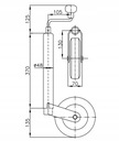 Зажим опорного колеса для прицепов Tema Unitrailer