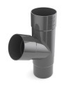 Тройник водосточной трубы BRYZA 90 мм ГРАФИТ