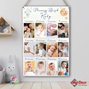 Годовалая рамка Персонализированная Луна и мишка Тедди в подарок MD49