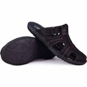 Pánske kožené kryté papuče čierne Kampol veľ.41 Hmotnosť (s balením) 1 kg