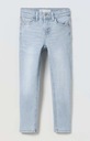 ZARA niebieskie spodnie jeansy rurki skinny fit Fason rurki