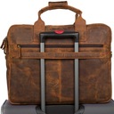 Pánska kožená veľká A4 cestovná taška do práce na notebook 17' XL Beltimore Model M87