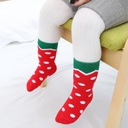 Xmas Crew Socks New Born Socks Teplé Vianoce Dominujúca farba červená