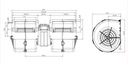 Вентилятор 12В, тип горелки 009-A39-22