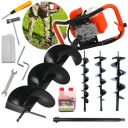 БЕНЗИНОВЫЙ ШНЕК ДЛЯ ПОЧВЫ ДРЕЛЬ RITCH 3 БУРА + МАСЛО