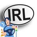 Наклейка на автомобиль Ирландии - IRL