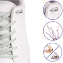 Шнурки для обуви без завязок, резинка, плоская резина, 100 см, цвет морской волны