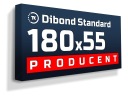Светодиодный рекламный световой короб DIBOND STANDARD 180x55x10см
