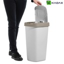 SZEMETESKOSÁR 25L HULLADÉK SZELEKTÍV HULLADÉKGYŰJTŐ VÖDÖR SZEMETES Márka Kadax