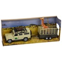 284438 АВТОМОБИЛЬ LAND ROVER С ПРИЦЕПОМ И HIPO GIRAFFE