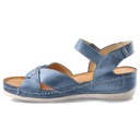 Modré Sandále Wasak Dámske Pohodlná obuv Dĺžka vložky 26 cm