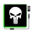 ТАБЛИЦЯ LED (СВІТЛОДІОД) TIR PUNISHER 50X50CM ПІДСВІТКА НАД ЛІЖКО 20  (18436409055) фото min 5