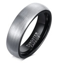 СЕРЕБРЯНОЕ МАТОВОЕ ЧЕРНОЕ КОЛЬЦО-ПЕЧАТКА ВОльфрамовое КОЛЬЦО R24