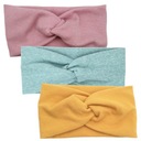 НАБОР ИЗ 3-Х ШИРОКИХ ПРУЖИННЫХ ПООБОДОК ДЛЯ ДЕВОЧКИ РОЗОВАЯ МЯТА