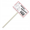 Знак со штоком ПОЖАЛУЙСТА, УБИРАЙТЕ ЗА СВОЕЙ СОБАКОЙ