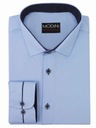 Błękitna koszula męska MODINI Y06 194-200 47-REGULAR Marka Modini