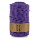 Нитка WAS плетеная хлопковая 5мм, 100м, фиолетовая