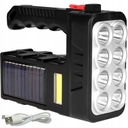 ТУРИСТИЧЕСКИЙ ФОНАРЬ СОЛНЕЧНЫЙ, 8X СВЕТОДИОДНЫЙ, ПЕРЕЗАРЯЖАЕМЫЙ