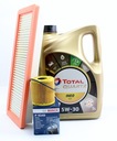 FILTROS + ACEITE TOTAL5W30 5L PEUGEOT 308 1.6 GASOLINA 