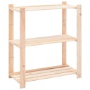 Стеллаж с 3 полками 5 штук 80x38x90 см сосна 150 кг