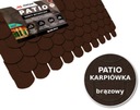 Битумная черепица MATIZOL Karpiówka BROWN 3,85 м2