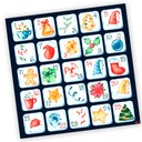 NAKLEJKI ŚWIĄTECZNE ADWENTOWY KALENDARZ 42 10x10