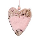 OZDOBA CHOINKOWA RÓŻOWE SERCE 23CM PREZENT OZDOBA