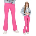 DZIECIĘCE DZWONY LEGGINSY BAWEŁNIANE JASNY RÓŻ 128