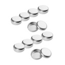 контейнер алюминиевой банки 100мл, круглые банки с винтовой крышкой 10пкс с металлическим контейнером