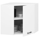 Oliwia угловой подвесной кухонный шкаф 60х60 см 1 дверца 2 полки Белый