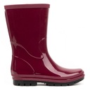 Женские бордовые резиновые сапоги для садового участка LIGHT POLISH RUBBER BOOTS ROMA 40