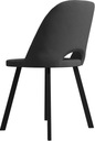 Nowoczesne krzesło tapicerowane welur szare metal Kod producenta drew-2