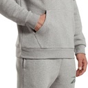 REEBOK Pánska tepláková mikina s kapucňou športová klokanka bavlnená sivá XL Názov farby výrobcu Mgreyh/hargrn, na prezent