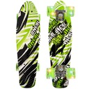 СКЕЙТБОРД FISZKA ДЛЯ ДЕТЕЙ С ПОДСВЕТКОЙ КОЛЕСА СВЕТОДИОДНОЙ ДРИФТ 56 СМ ДЛИННЫЙ НЕОНОВЫЙ ЗЕЛЕНЫЙ