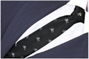 МОДНЫЙ МОЛОДЕЖНЫЙ жаккардовый мужской узкий галстук 6см Сельдь Черный ПИРАТ rw56