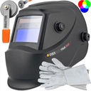 АВТОЗАТЕМНЯЮЩИЙ ШЛЕМ СВАРОЧНАЯ МАСКА TRUE COLOR + ПЕРЧАТКИ + ТРАВА