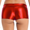 Sexy dámske kovové lesklé šortky nočného klubu L Dĺžka krátka