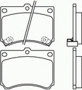 ZAPATAS DE FRENADO PARTE DELANTERA MAZDA 323 89-, MAZDA MX-3 