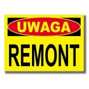 Табличка ВНИМАНИЕ РЕМОНТ 25х35 см доска ПВХ