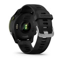 Czarny zegarek do biegania GARMIN Forerunner 255 Music 010-02641-30 Funkcje alarm datownik kompas krokomierz lokalizator GPS miernik wysokości monitor snu pomiar temperatury pomiar tętna powiadomienia o połączeniach/SMS przebyty dystans spalone kalorie stoper wyszukiwanie telefonu zegar