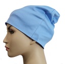 ШАПКА-БИНИ, универсальная, хлопок, СИНЯЯ.