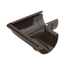 Gamrat PVC Внешний угловой желоб 125 Brown 8019